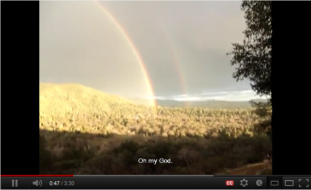 Double Rainbow Yosemite ecstacy